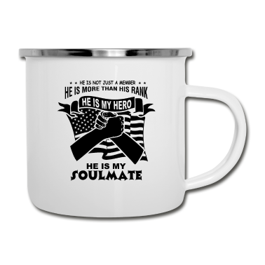 Geburtstagsgeschenk Vater Emaille Tasse - Vater und Sohn Vatertag Spruch