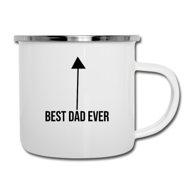 Geburtstagsgeschenk Vater Emaille Tasse - bester Vater der Welt