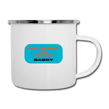 Geburtstagsgeschenk Vater Emaille Tasse - für den besten Vater