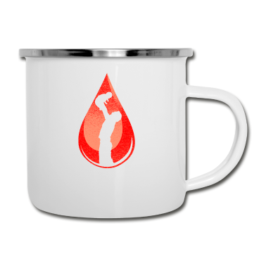 Geburtstagsgeschenk Vater Emaille Tasse - Neuer Vater Neue Blutvaterschaft