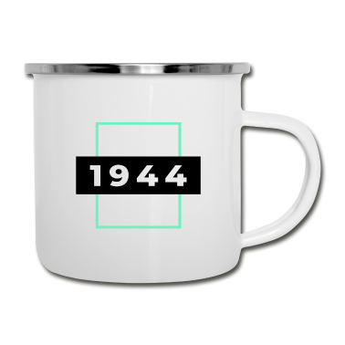 Geburtstagsgeschenk Vater Emaille Tasse - Geboren 1944. Klassisches 77. Geburtstagsgeschenk