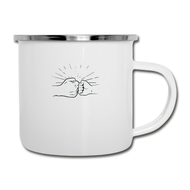 Geburtstagsgeschenk Vater Emaille Tasse - Vater Sohn Beste Freunde Fürs Leben Geschenkidee