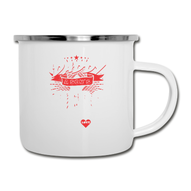 Geburtstagsgeschenk Vater Emaille Tasse - Geburtstag Geschenk Vater Vatertag Geburtstagsgesc