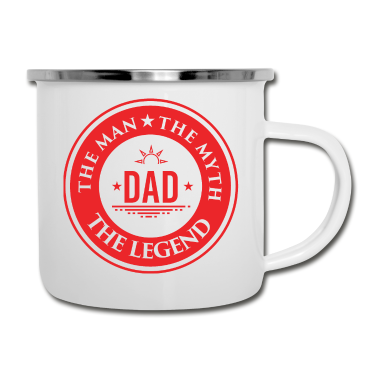 Geburtstagsgeschenk Vater Emaille Tasse - Geburtstag Geschenk Vater Vatertag Geburtstagsgesc