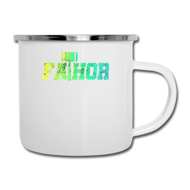 Geburtstagsgeschenk Vater Emaille Tasse - Lustiges Vater Vintages Vatertagsgeschenk