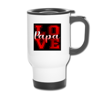 Geburtstagsgeschenk Vater Thermobecher - PAPA LOVE VATERTAG GEBURTSTAGSGESCHENKE VATER