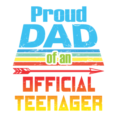 Motiv Stolzer Vater eines offiziellen Teenager Geburtstagsgeschenk