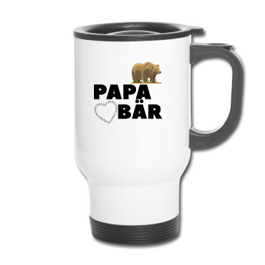 Geburtstagsgeschenk Vater Thermobecher - Papa Bär Baer Stolzer Papa Vater Familie