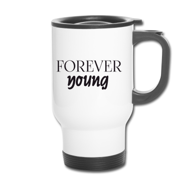 Geburtstagsgeschenk Vater Thermobecher - Forever Young - Geburtstagsgeschenk