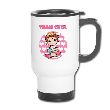 Geburtstagsgeschenk Vater Thermobecher - Party Team Süss Pink Mädchen Tochter I Geschenk