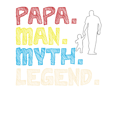 Motiv Papa Man Myth Legend Papa mit Kind