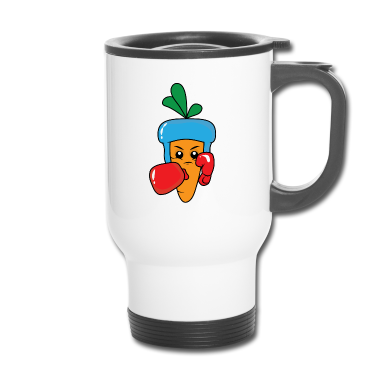 Geburtstagsgeschenk Vater Thermobecher - Karotte Boxer Cartoon