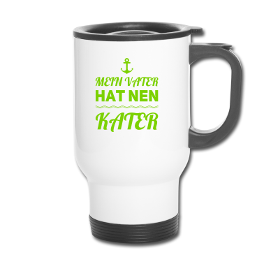 Geburtstagsgeschenk Vater Thermobecher - Mein Vater ist ein Katzenfreund