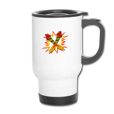 Geburtstagsgeschenk Vater Thermobecher - Ehrfürchtiger Experte Tshirt Designfeuerwerkexperte