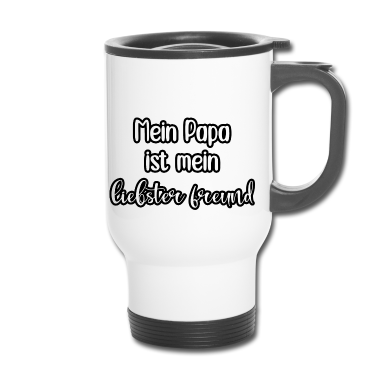 Geburtstagsgeschenk Vater Thermobecher - Mein Papa ist mein liebster freund - Vatertag