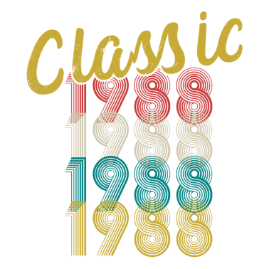 Motiv Classic Retro Vintage 1988 Geburtstagsgeschenk