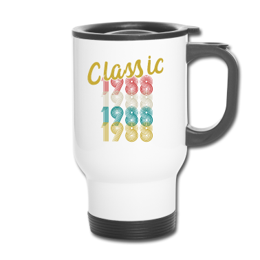 Geburtstagsgeschenk Vater Thermobecher - Classic Retro Vintage 1988 Geburtstagsgeschenk