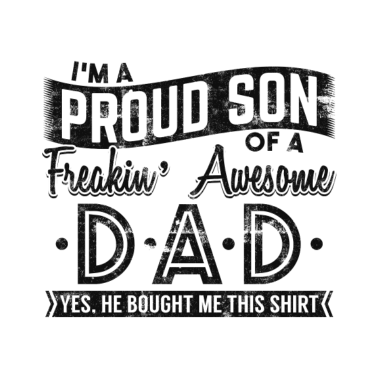 Motiv Vater Shirt Lustig Ich bin ein Stolzer Sohn