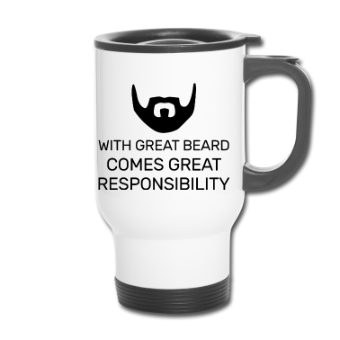 Geburtstagsgeschenk Vater Thermobecher - Väter mit awesome Bärte lustige Väter Tag bärtig