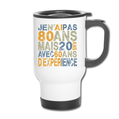Geburtstagsgeschenk Vater Thermobecher - 80 Jahre Geburtstagsgeschenk 80 Jahre