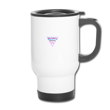 Geburtstagsgeschenk Vater Thermobecher - Geboren in den 80ern retro neon geboren Geburtstagsgeschenk