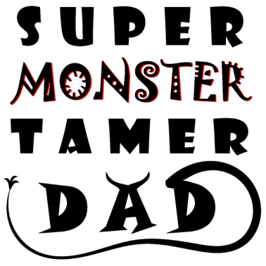 Motiv Superheld Vater Monstervertreiber