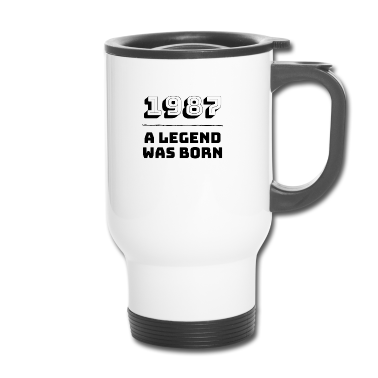 Geburtstagsgeschenk Vater Thermobecher - 1987 A Legend Was Born - Geburtsjahr Geburtstagsgeschenk