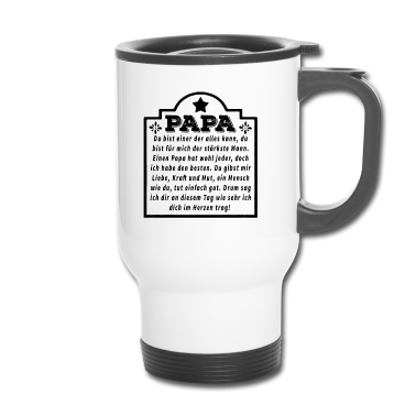 Geburtstagsgeschenk Vater Thermobecher - Papa, du bist einer der alles kann, Vater Dad Dadd