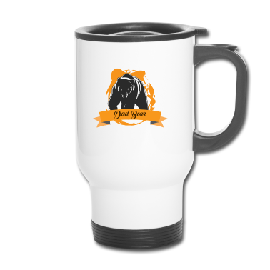 Geburtstagsgeschenk Vater Thermobecher - Dad Bear Bär Spaß Vater Geburtstags Geschenk Papa