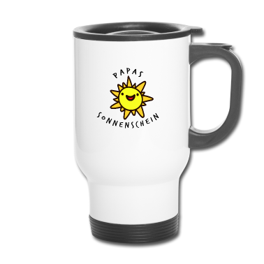 Geburtstagsgeschenk Vater Thermobecher - Papas Sonnenschein Kinder Geburtstagsgeschenk