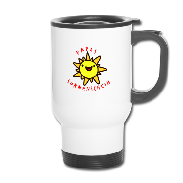 Geburtstagsgeschenk Vater Thermobecher - Papas Sonnenschein Kinder Geburtstagsgeschenk