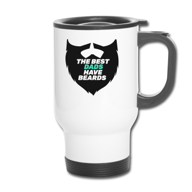 Geburtstagsgeschenk Vater Thermobecher - Die besten Väter haben Bärte lustige Väter Tag Geschenk T