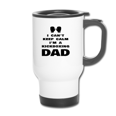 Geburtstagsgeschenk Vater Thermobecher - Ich kann nicht ruhig bleiben Ich bin ein lustiger Kickboxing-Vater