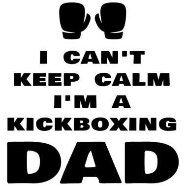 Motiv Ich kann nicht ruhig bleiben Ich bin ein lustiger Kickboxing-Vater