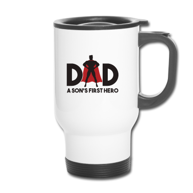 Geburtstagsgeschenk Vater Thermobecher - Vater Shirt Lustig Sohnemanns erster Superheld