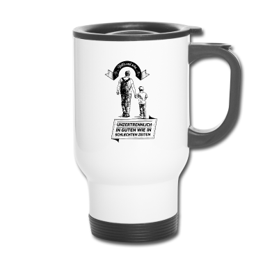 Geburtstagsgeschenk Vater Thermobecher - Vater und Sohn Geschenk Spruch
