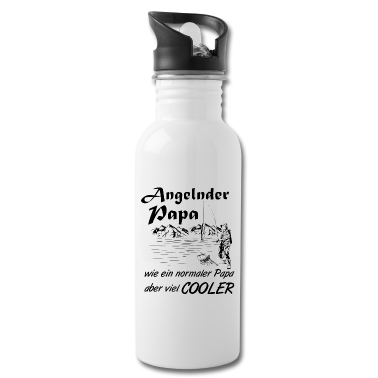 Geburtstagsgeschenk Vater Trinkflasche - Angeln mit dem Vater - Spruch Geburtstagsgeschenk