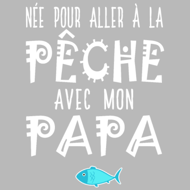 Motiv geboren, um zu fischen mit Vater Vater und Tochter