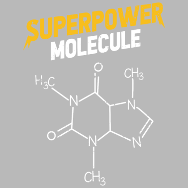 Motiv Caffeine Superpower Molecule Geschenk