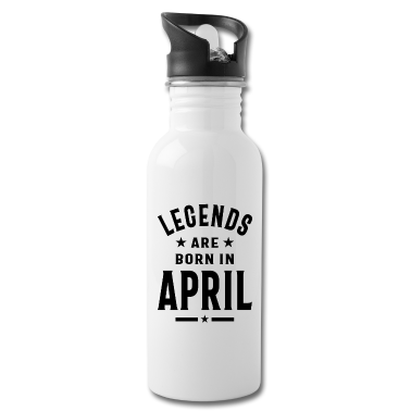 Geburtstagsgeschenk Vater Trinkflasche - April Geburtstagsgeschenk Legenden werden im April geboren