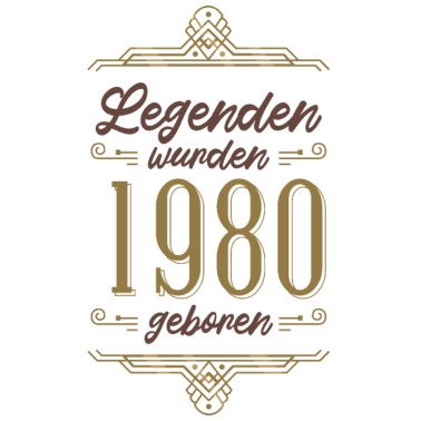 Motiv Geschenk 40. Geburtstag - Legenden 1980er Jahre