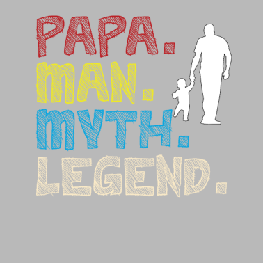 Motiv Papa Man Myth Legend Papa mit Kind