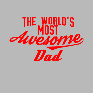 Motiv The world's most awesome Dad - rot