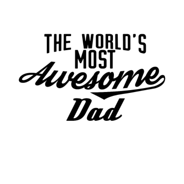 Motiv The world's most awesome Dad - schwarz