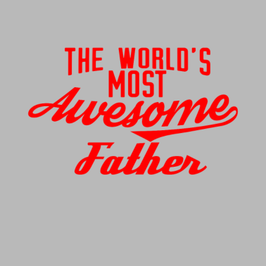 Motiv The world's most awesome Father - rot