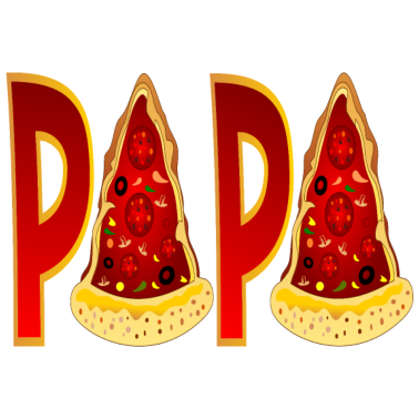 Motiv PAPA PIZZA FOODILLUSTRATION FAST FOOD PIZZABÄCKER