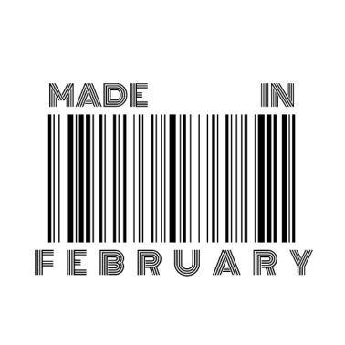 Motiv Made in February | Geburtstagsgeschenk Februar