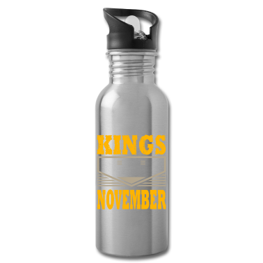 Geburtstagsgeschenk Vater Trinkflasche - KÖNIG SIND IM NOVEMBER Geburtstagsgeschenk GEBOREN
