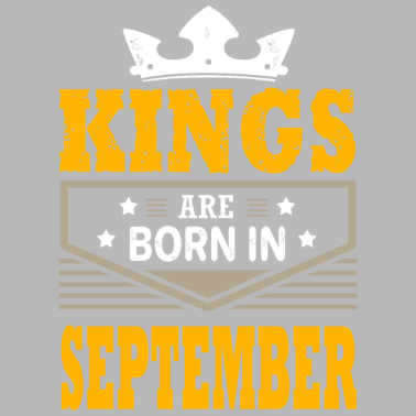 Motiv KÖNIG SIND IM SEPTEMBER Geburtstagsgeschenk GEBOREN