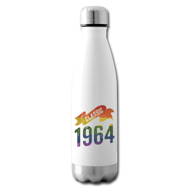 Geburtstagsgeschenk Vater Trinkflasche - Klassische 1964 Regenbogen Farben Geburtstagsgeschenk